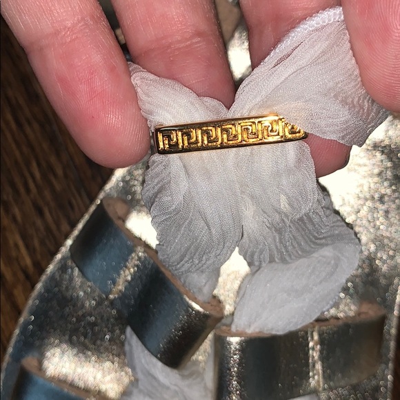 New Leather handmade sandals- silk ribbons USA 10 - Picture 8 of 11